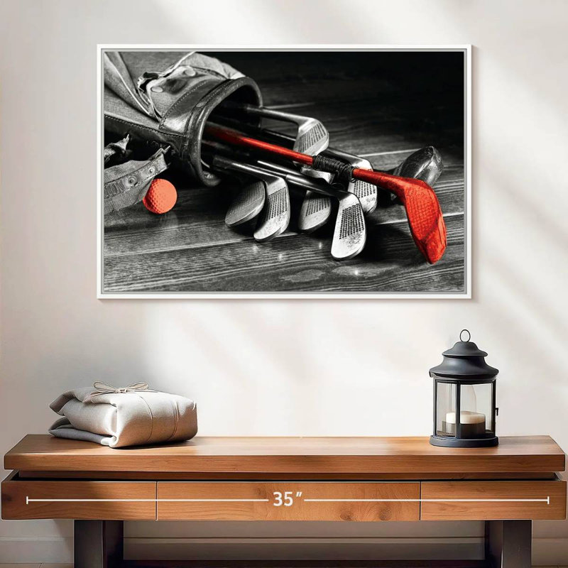 Équipement de golf, Cadre flottant blanc, 25 po x 17 po
