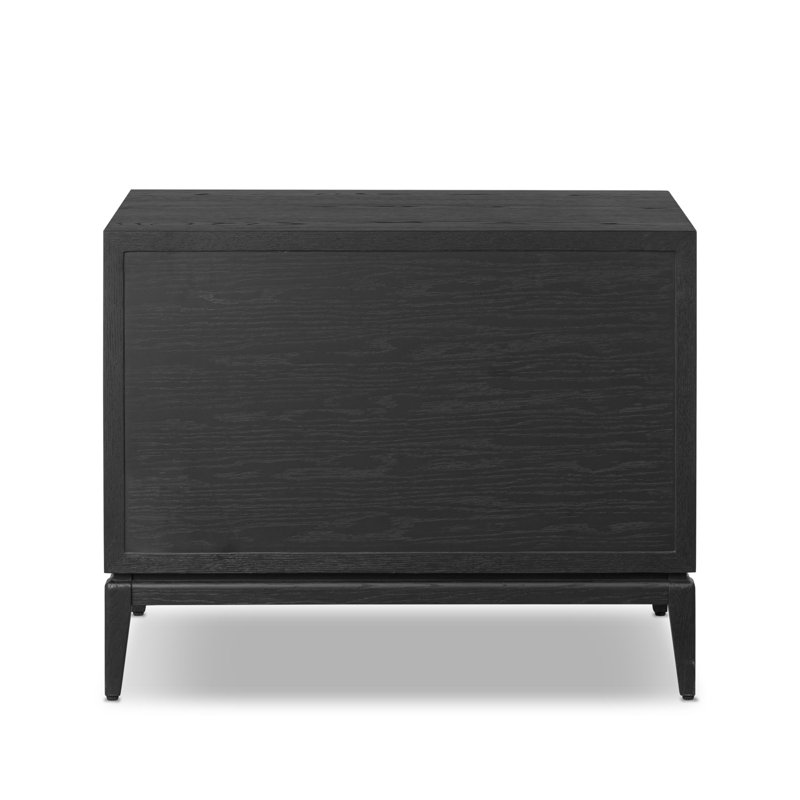 Rosenell Open Nightstand, Black