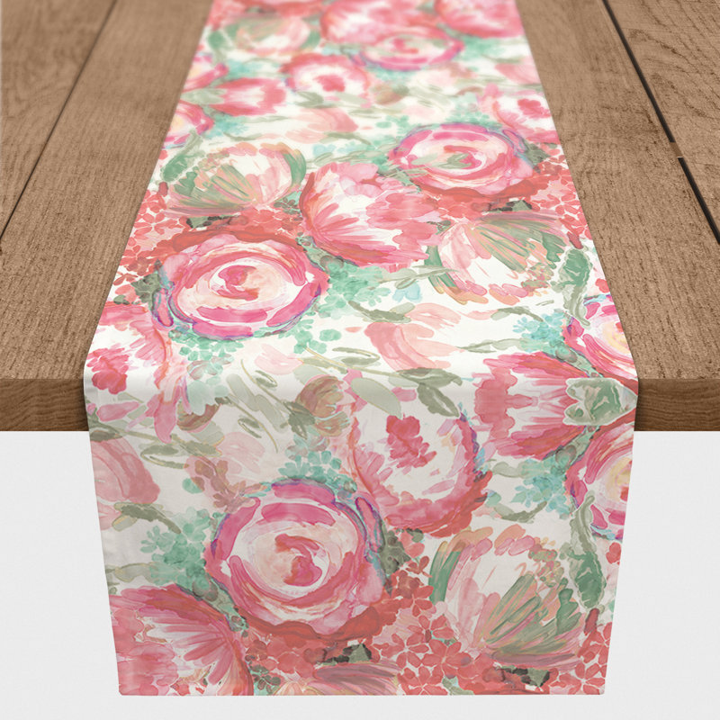 Chemin de table rectangulaire Tiffiny, 72 po x 16 po