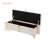 Elegant Upholstered Storage Ottoman,Storage Bench with Metal Legs for Bedroom,Living Room,Fully Assembled Except Legs,Beige-2128642674