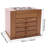 5-Tier Wooden Jewellery Organizer Box with Mirror