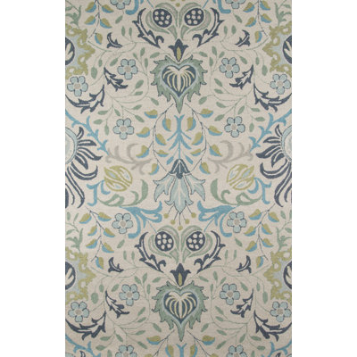 Annechien Wool Floral Indoor Rug