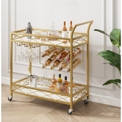 Aareon Metal Bar Cart