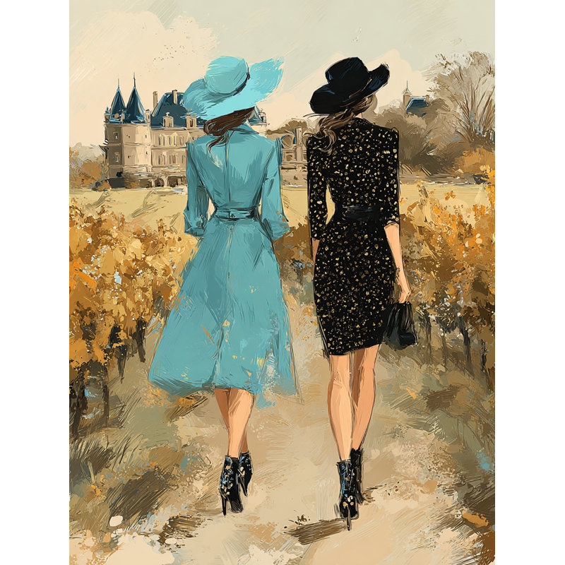 «Autumn Walk», art mural sur toile tendue, H 36 po x l 24 po