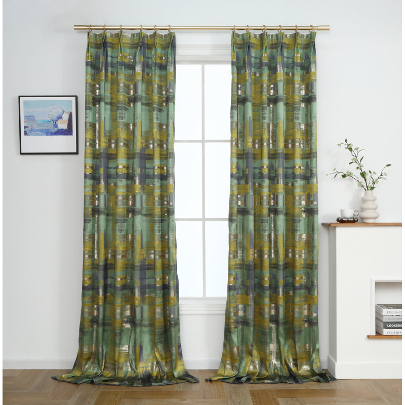 Rideau en polyester, L 45 po x L 84 po