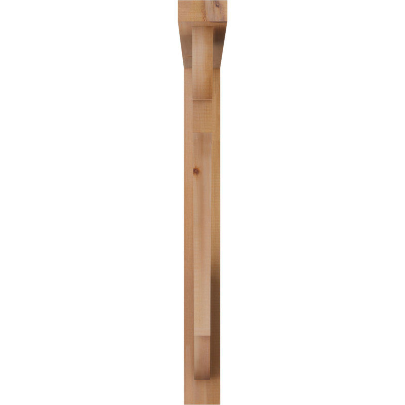 Support de bloc olympique avec entretoise décalée, 34 x 34, Cèdre rouge occidental de l 3 1/2 po (lisse)