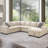 Upholstered U-Shaped Sectional Right Hand Facing-1363427316