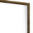 Rouk Dresser Mirror, Walnut Brown Solid Wood, Rectangular 45 Inch Frame