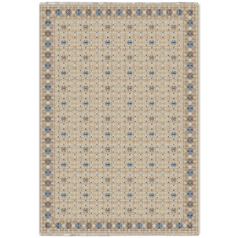 Tapis rectangulaire avec envers antidérapant Wyomia, Tapis de couloir 6 pi 7 po x 14 pi 10 po