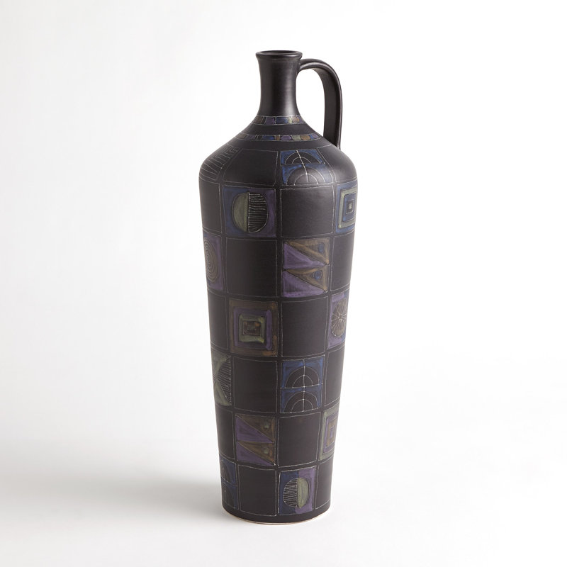 Handcrafted Earthenware Decorative Bottle 1