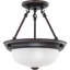 Plafonnier semi-encastré simple en forme de bol à 2 lumières Dothan-20543201-20543202
