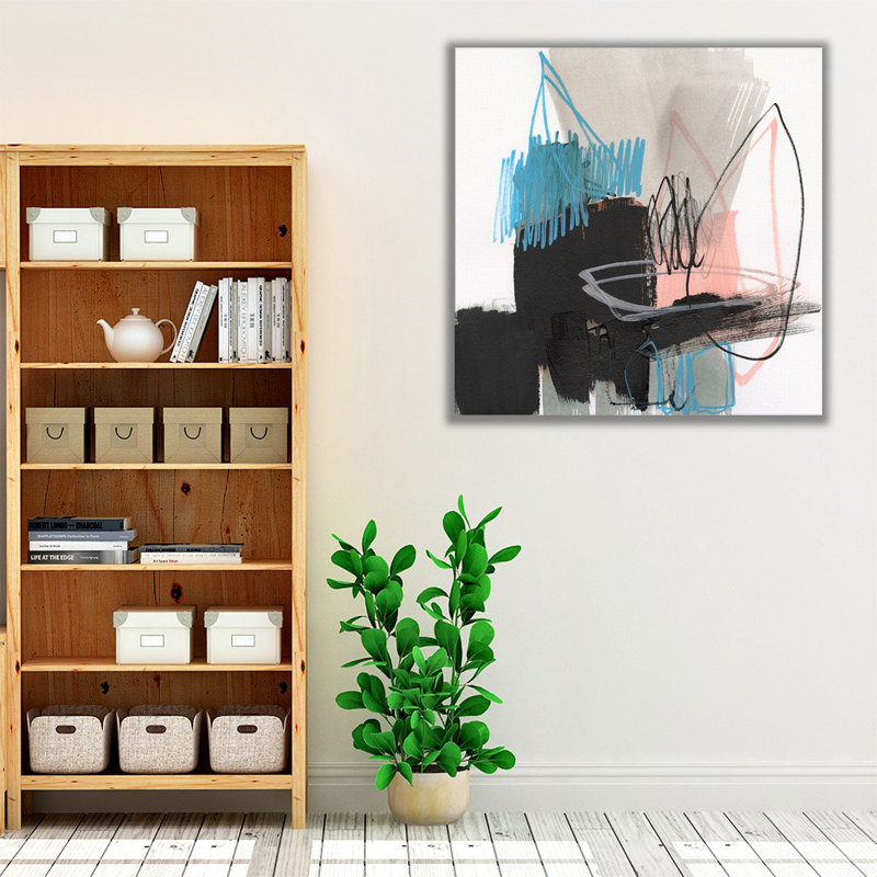 Linear Instinct I - reproduction d'art sur toile, H 16 po x l 16 po
