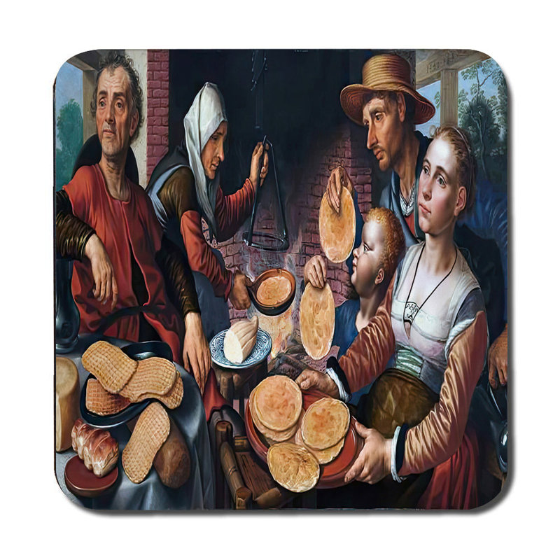 Historic Nativity Scene Placemats And Coasters Set