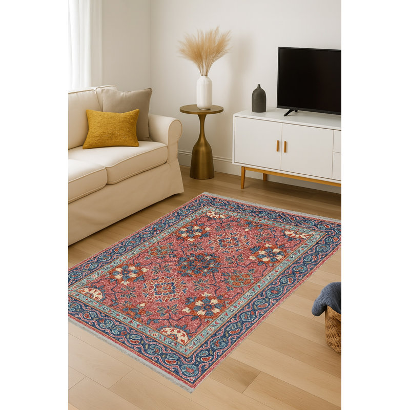 Tapis tissé à la main Mosso, 3'3" x 6'7"
