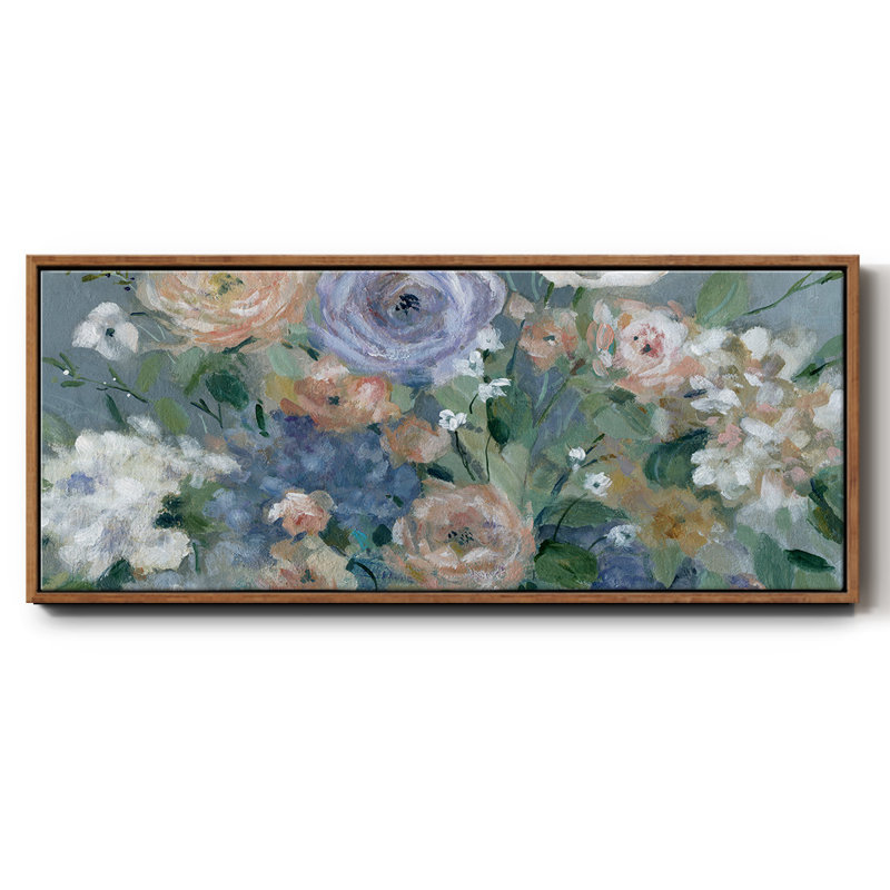 Garden Harmony- Framed Canvas, 20" H x 50" W