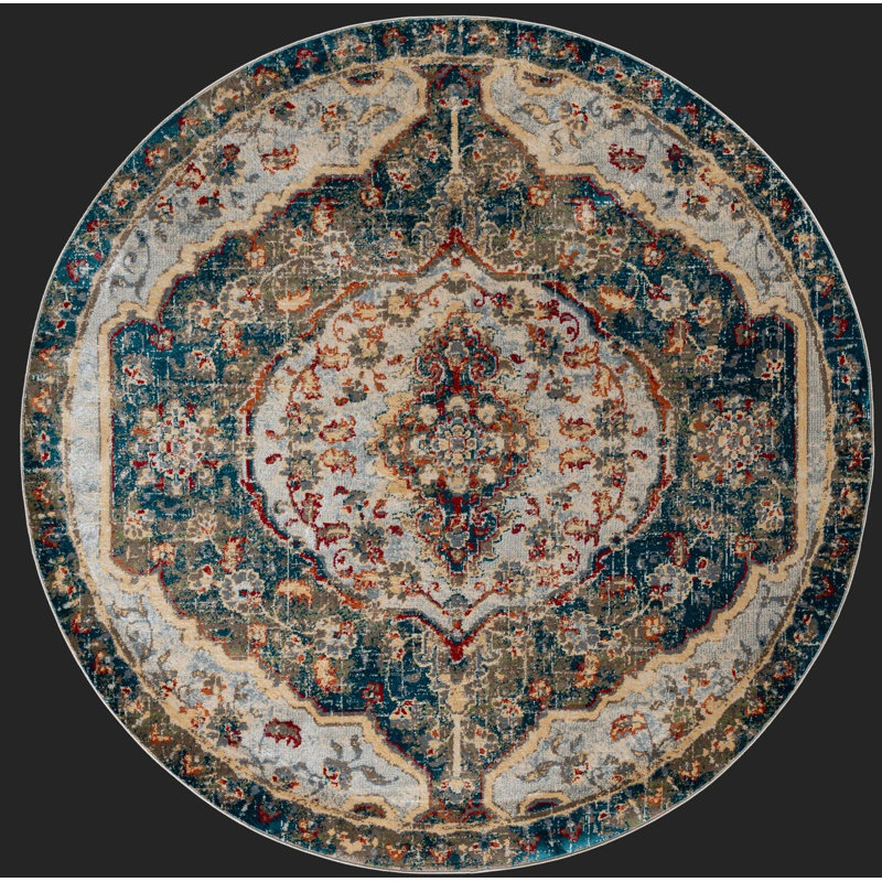 Oriental Indoor Rug, Round 8'