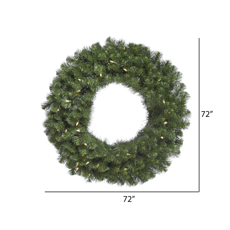 Couronne de sapin artificielle Alanny Dura-Lit, 72 po x 72 po