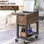 Chariot refroidisseur de patio 60 pintes - brun. Fabrication en acier robuste avec roues verrouillables. Garde les boissons au frais pendant 36 heures. Ouvre-bouteille intégré et bouchon de drainage facile. Aucun assemblage requis