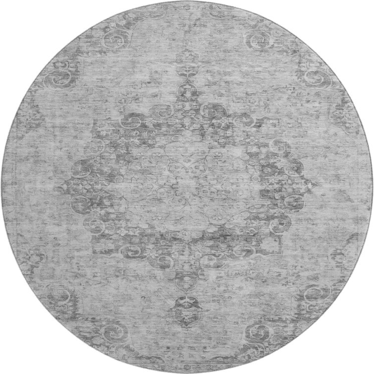 Premium Machine Washable Larock AMF1238 Global Rug