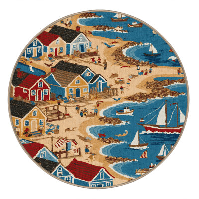 Tapis lavable Coastal Town