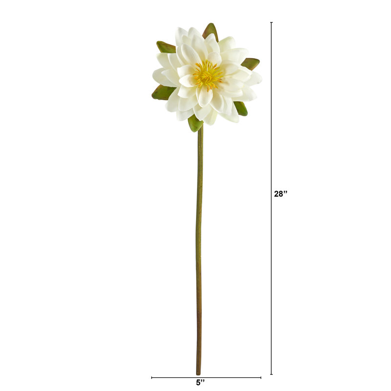 Fabric Lotus Arrangement, White