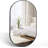 20x28 Inch Black Framed Oval Bathroom Mirror