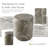 Fulcher Natural Stone 14" W End Table with Drum Base-1823317221