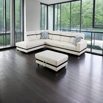 Mahbir Upholstered L-Shaped Sectional Right Hand Facing