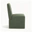 Chaise de salle à manger latérale rembourrée à dossier haut avec roulettes (ensemble de 6)-834104342-834104343