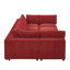 Canapé modulaire rembourré en velours côtelé Campneaurelgates-947070241