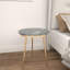 Table d'appoint en céramique avec plateau en marbre noir Erhart