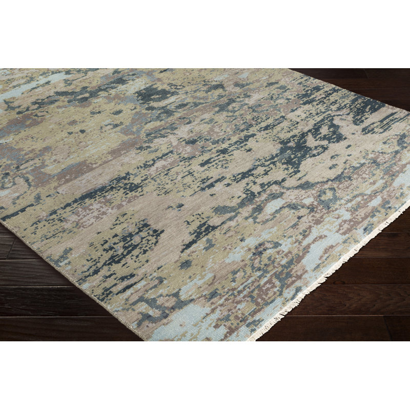 Herkimer Wool Abstract Area Rug, Rectangle 2' x 3'