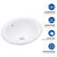 Lavabo de salle de bain semi-encastré en céramique