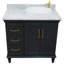 Ensemble de meuble-lavabo simple 37 po Levitt-1157051879