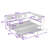 Full Size Metal Daybed with Twin Trundle, Built-in Storage, Plug Outlets and USB Ports-1995599484