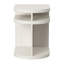 Stratum Solid Wood Floor Shelf End Table with Storage