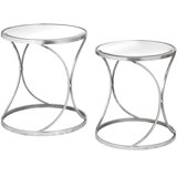 Bustam 2 Piece Curved Side Table Set