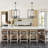 8 - Light Dimmable Geometric Chandelier