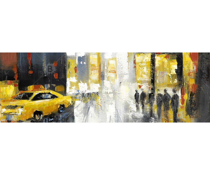 Rainy Busy Street, toile | Construire un décor de chambre à coucher de ville
