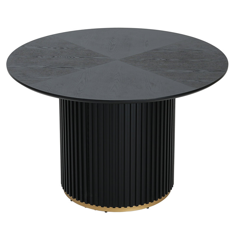 Table de salle à manger ronde, Noir