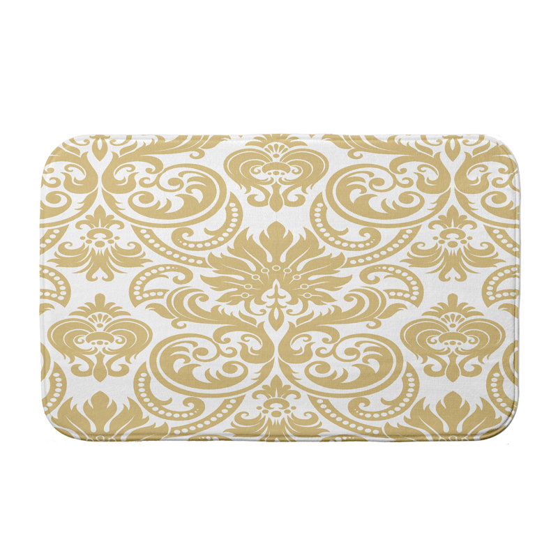 Tapis pour salle de bain Lowenstein, l 24 po x L 36 po, Jaune