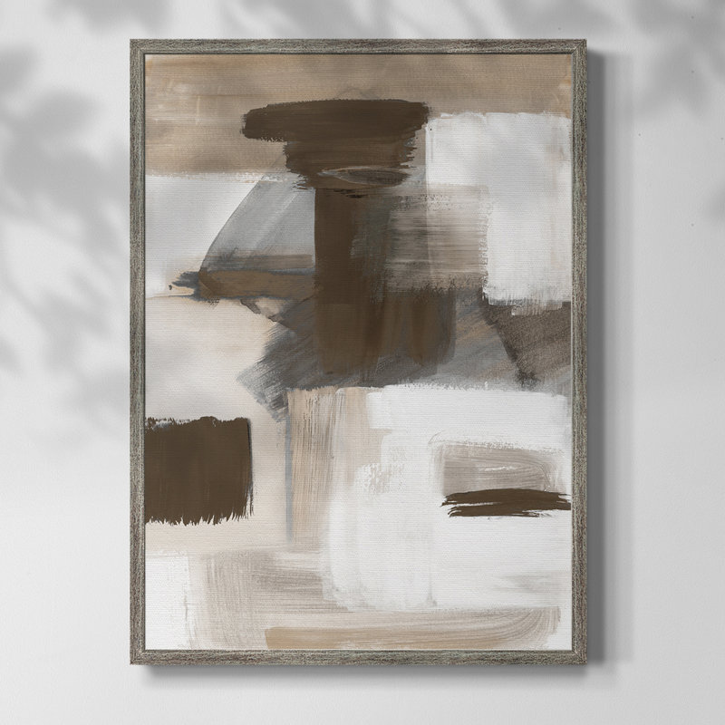 Navigating Neutrals Framed Print - Solid Wood, 21" H x 17" W