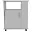 Armoire à porte simple inférieure H 29 po, une tablette ouverte, trois tablettes latérales, blanc-570092589