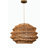 Sojitra 1 - Light Natural Rattan Pendant Light Modern handmade Unique Brown Shade in Brass Finish Costal Decor