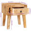 Solid Wood End Table-1359179880