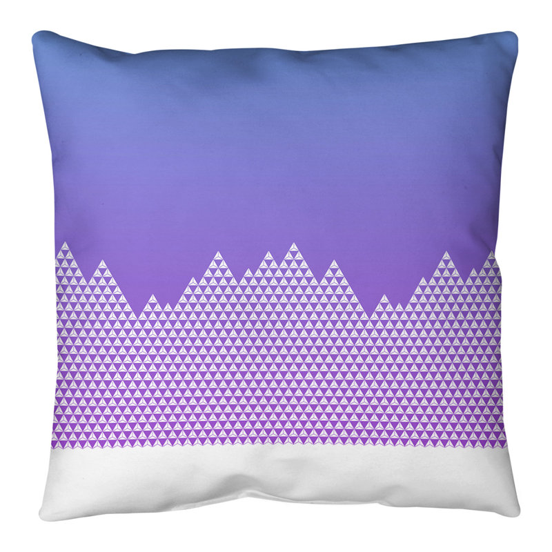 Coussin de sol Katelyn Elizabeth, 28 po x 28 po, Bleu / Mauve