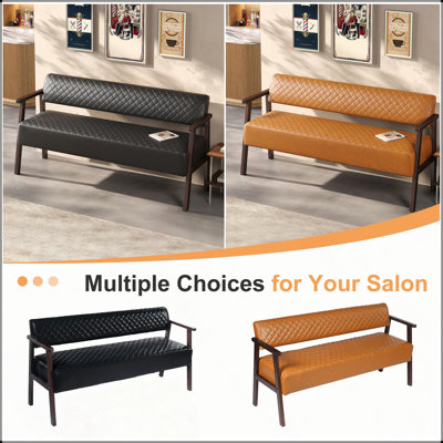 58.27 " Faux Leather Loveseat