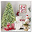 Arbre de Noël illuminé 4 pi avec teinte bleu-vert