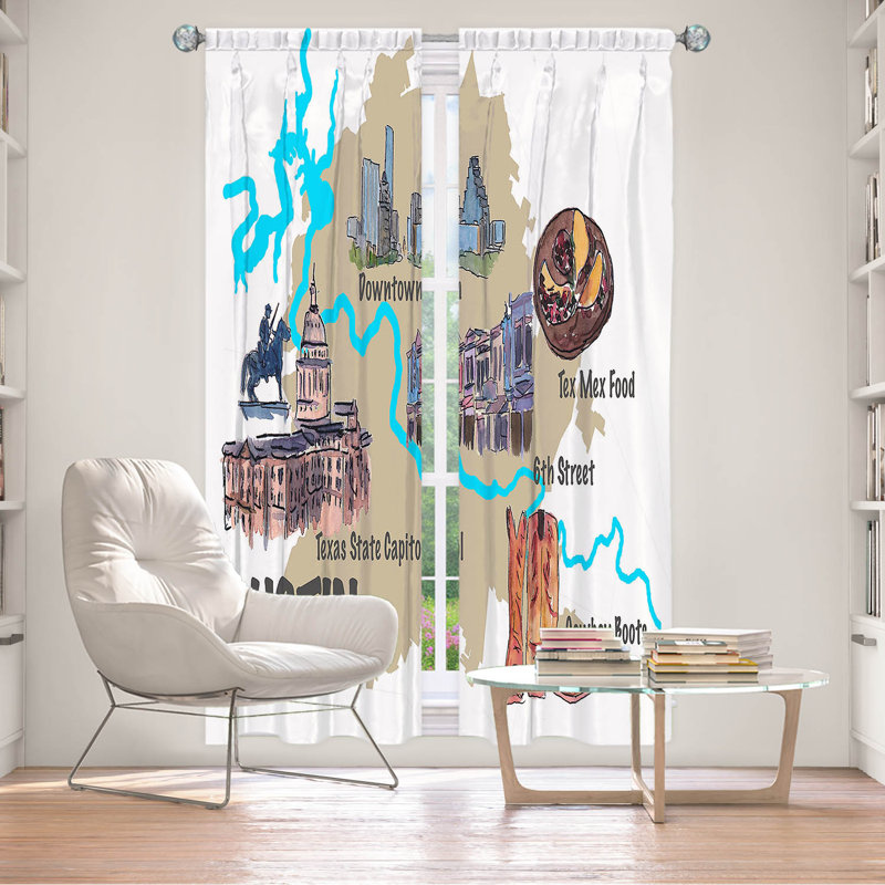 Paire de rideaux occultant en polyester Abeeda, L 20 po x L 82 po