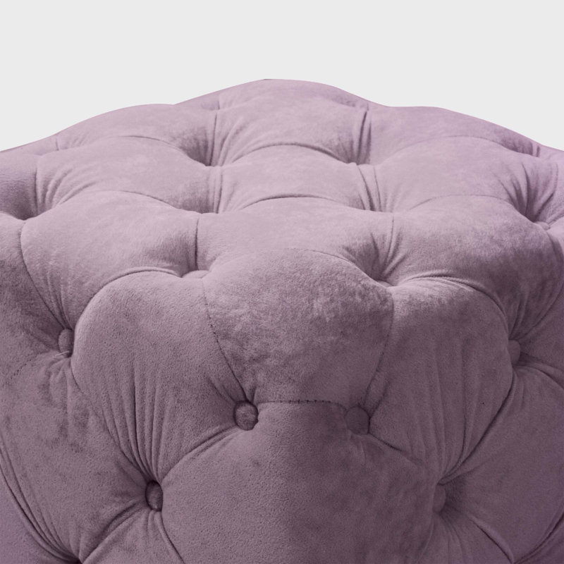 Repose-pieds Finie, 100 % polyester mauve